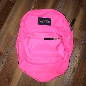Hot pink Jansport Backpack